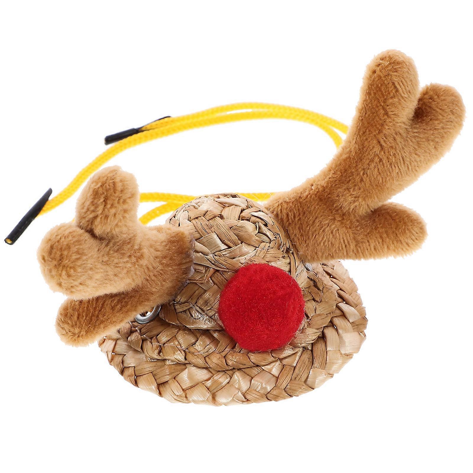 Hat For Hamster Small Animal Costume Pet Accessory Christmas Party Photo Prop Adjustable Straps 1 Set
