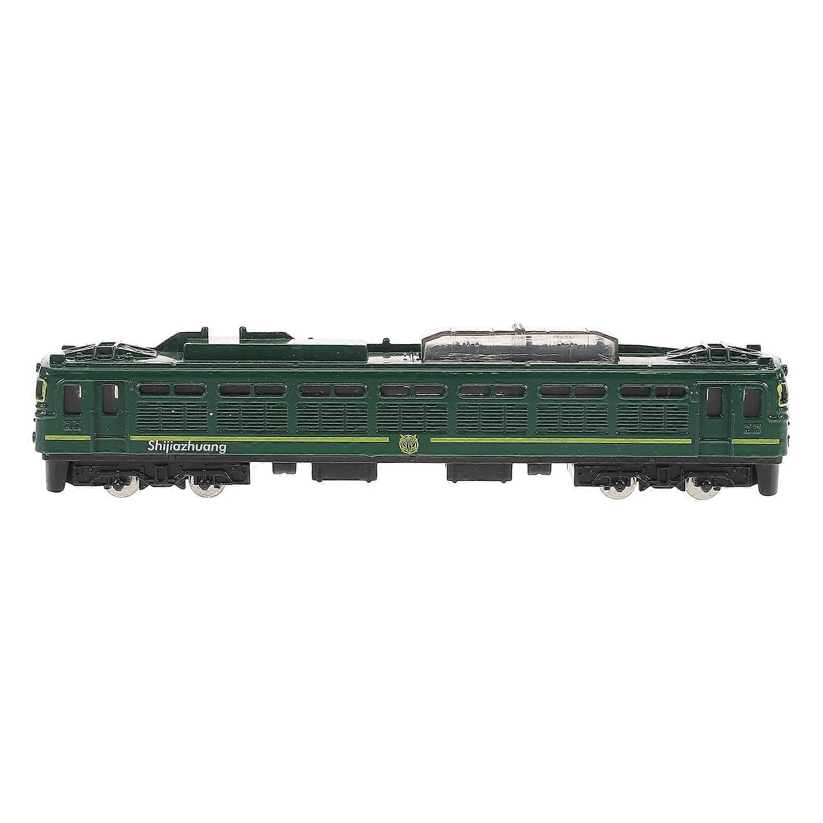 Train Model Metal Vintage Style Train Model Toy Suitable For Display On Desks Shelves Tables Green Color 1Pcs