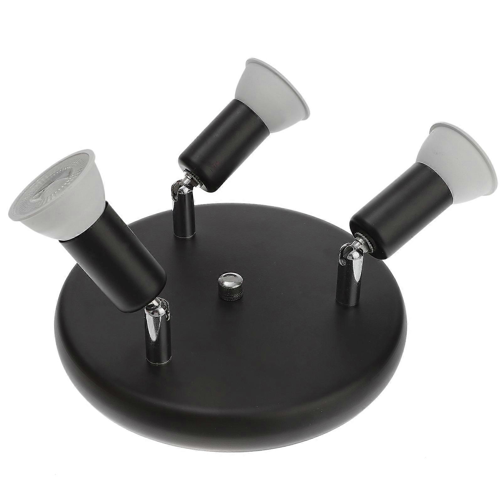 3-Head GU10 Ceiling Light Decorative Fixture For Home And Indoor Use Available In Elegant Black Finish 1Pcs