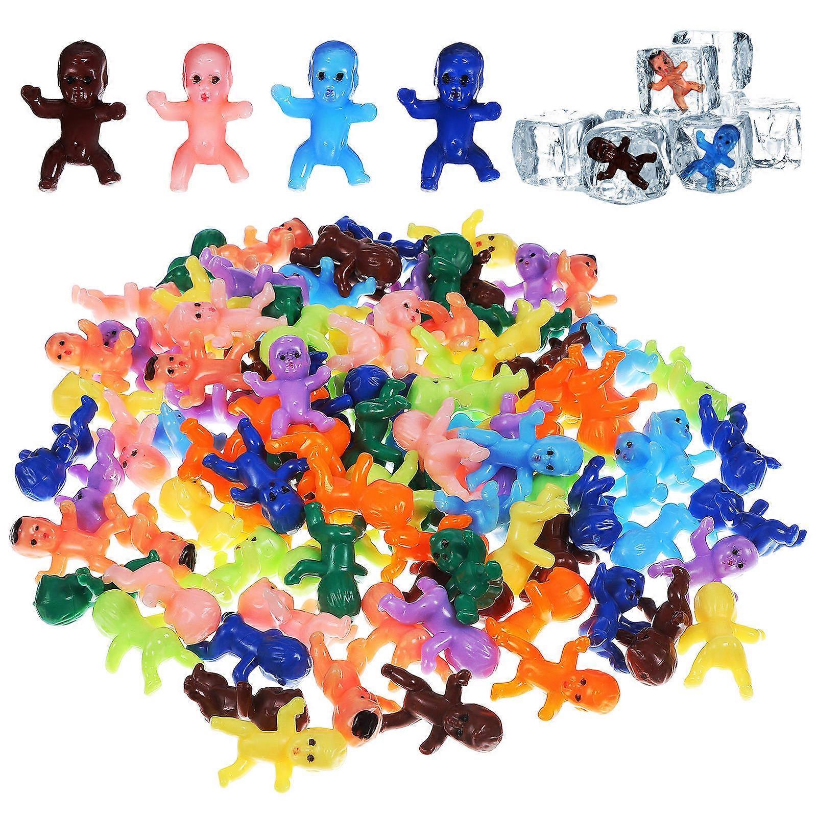 Mini Plastic Babies Figurines for Party Decorations 100Pcs