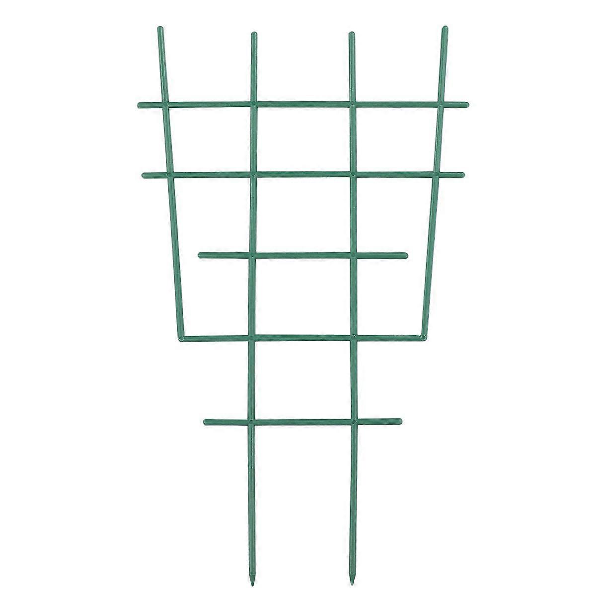 DOITOOL 5 Pcs Plastic Garden Trellis Climbing Plants Support Cage Stand Extension Mesh for Flowers Gardening (Green)