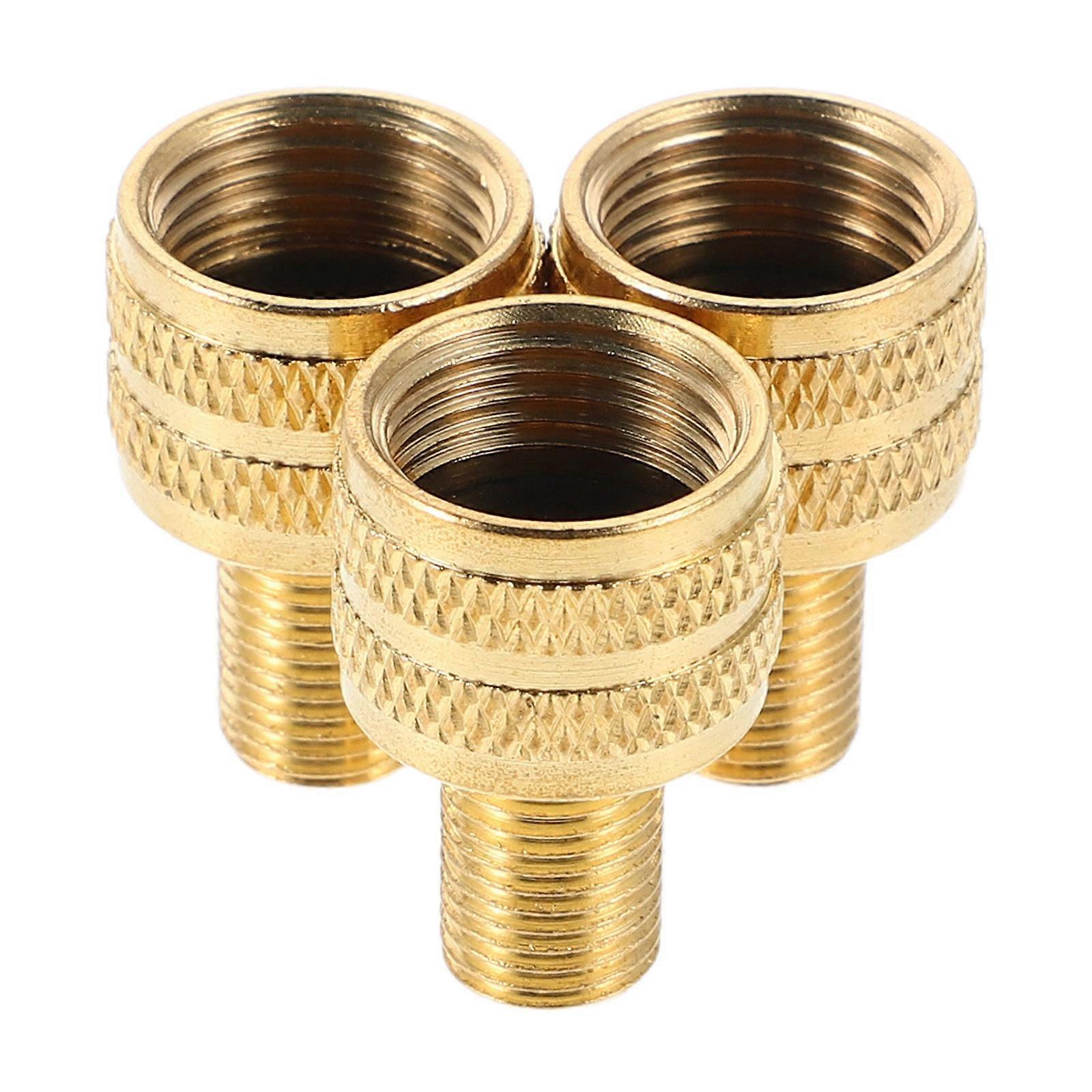 3pcs Valve Connectors for Tire Inflation – Compatible with Standard Air Compressors