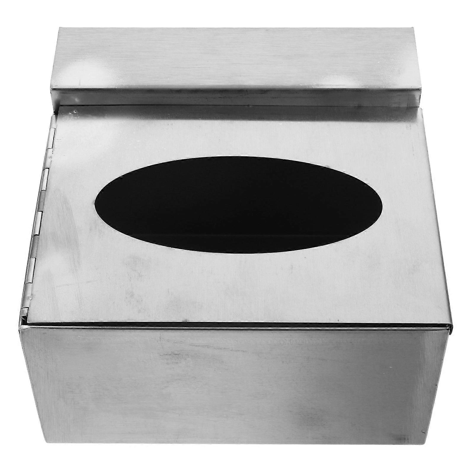 Wall Mounted Stainless Steel Glove Box Holder for Kitchen Silver
