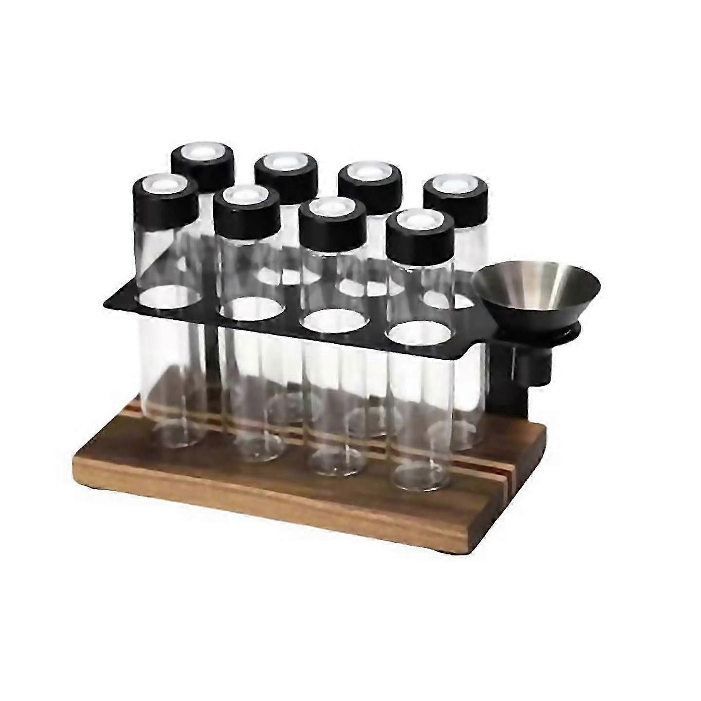 Coffee Beans Storage Container Display Rack Tea Tube Bottle