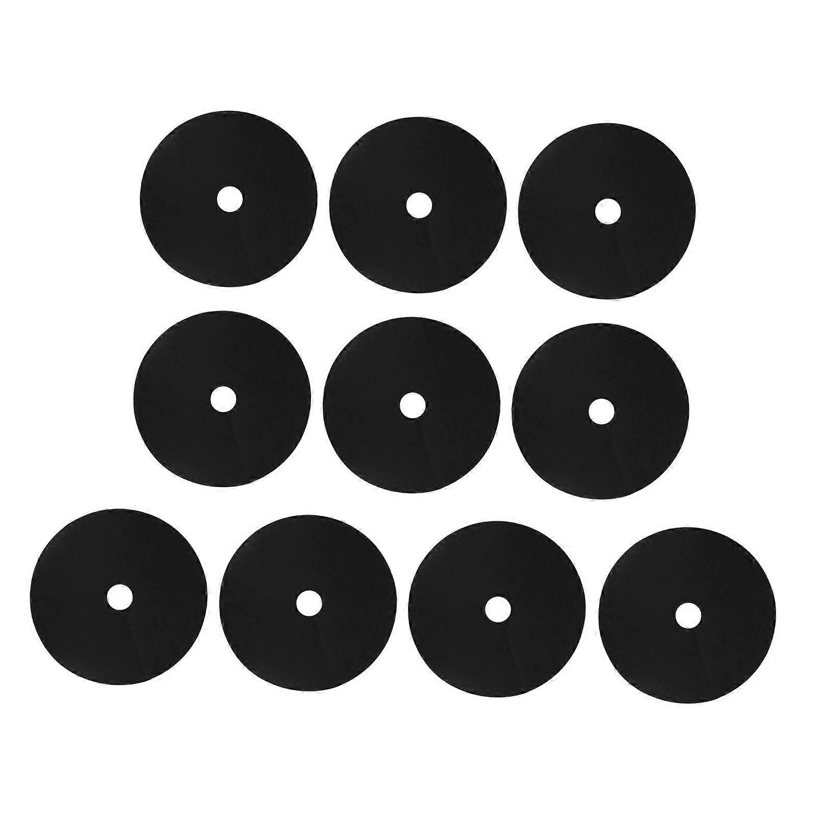 10 Pieces Tree Mulch Ring Weed Barrier Mat for Weed Control Protection Reusable Weed Killer Protective Mat 61.1 cm Black