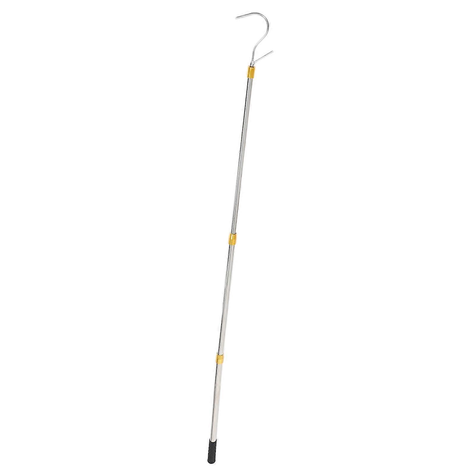 Adjustable Awning Rod with Universal Hook Portable Telescopic Rod for Easy Awning Installation Suitable for Camping and Tent Covers Retractable