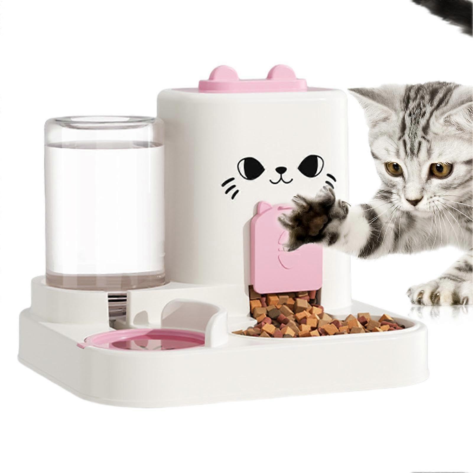 Large Capacity Automatic Cat Feeder with Water Dispenser for Indoor Cats