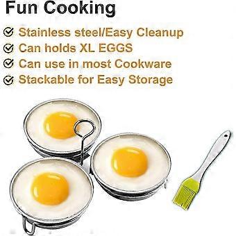 Stainless Steel Egg Poacher, Perfect Poached Egg Maker, Round Egg