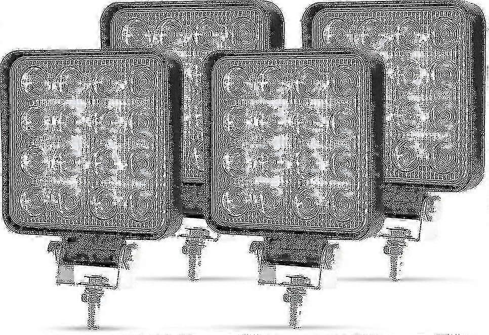 12V 24V LED work light for SUV 4pcs 48W square spot flood light
