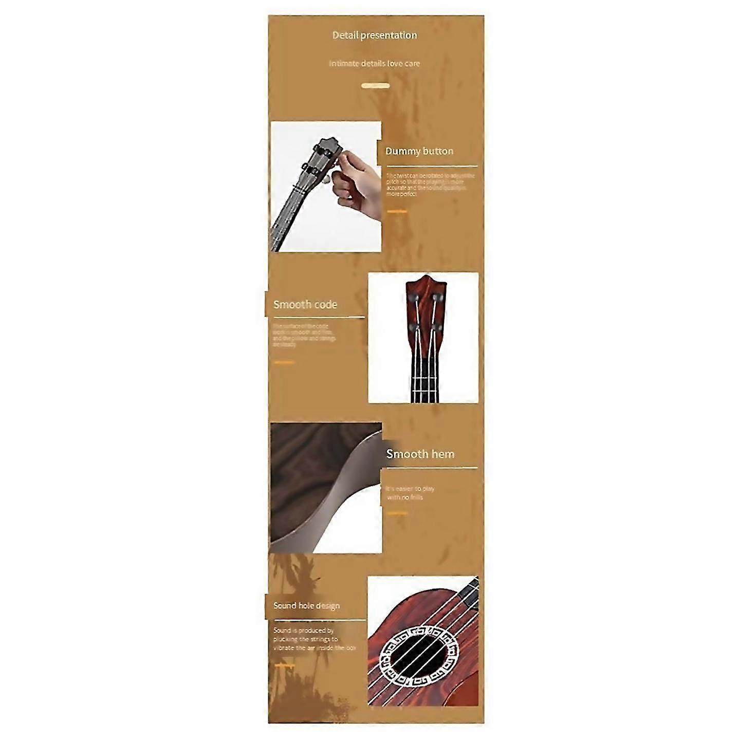 For childrens guitar ukulele beginners instrument Red