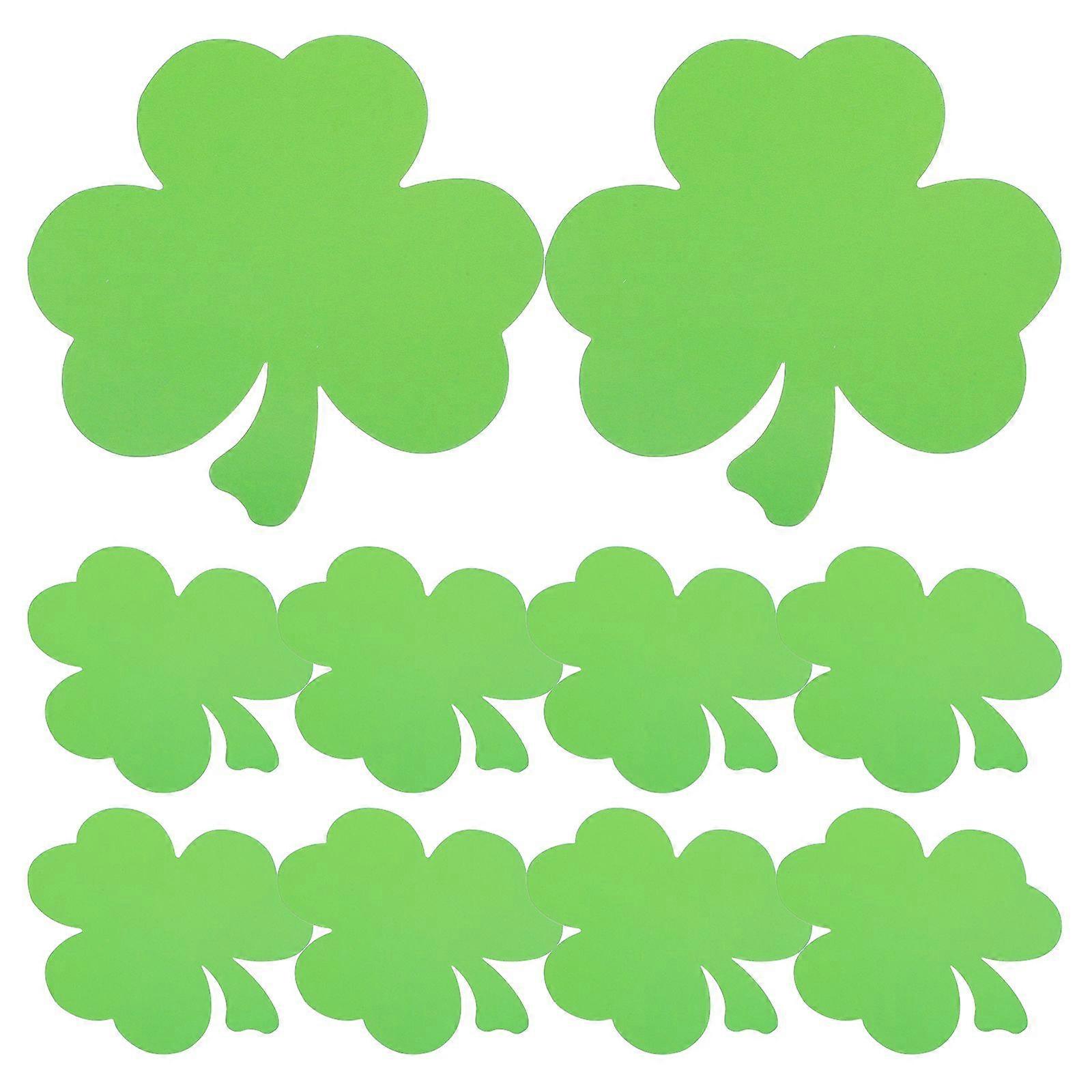 40pcs Paper Shamrock Cutouts for St. Patrick's Day Decorations Classroom Bulletin Board Decor for DIY Craft Projects Shamrock Cutouts for Wall
