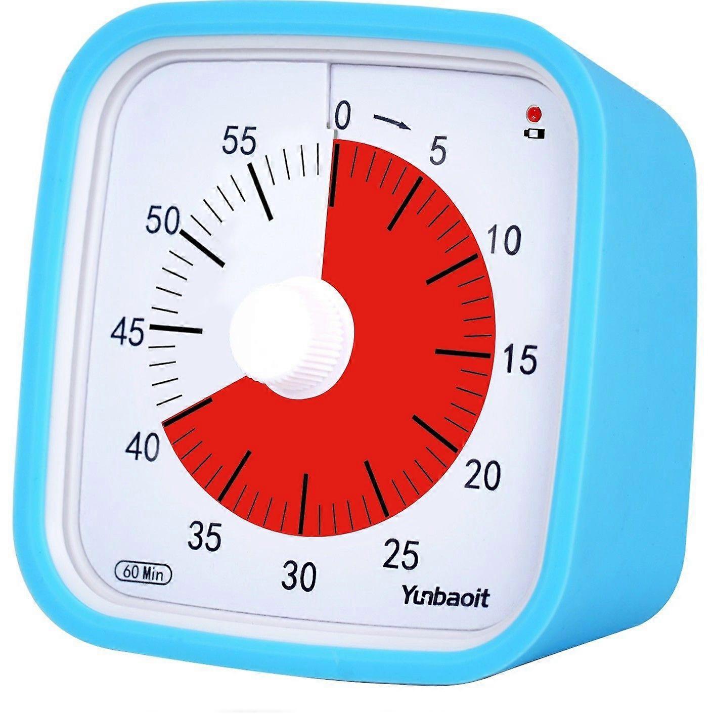 Time Timer Home - 60 Minute Visual Timer for Kids, Homeschool, Office & Meetings with Silent Mode