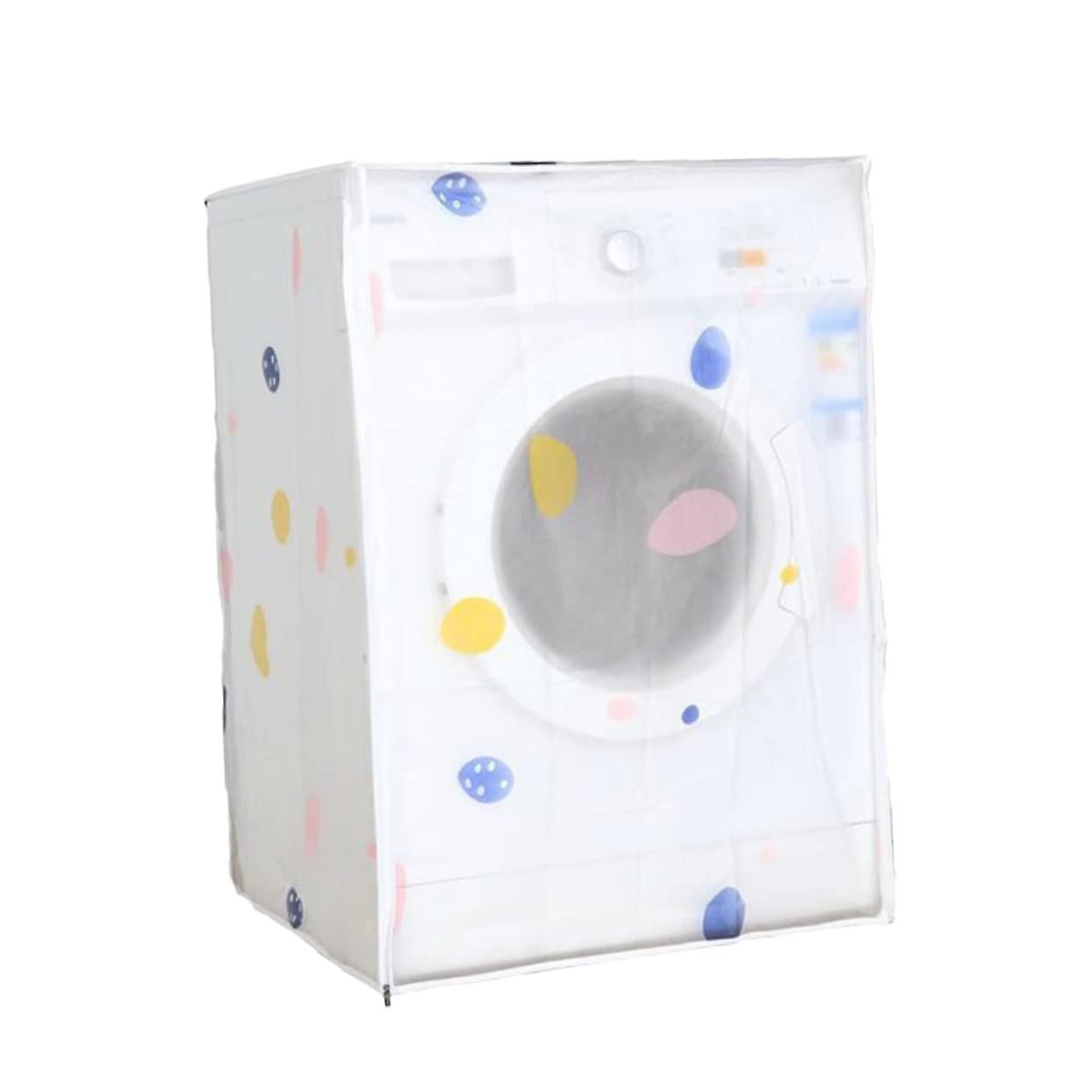 PEVA Washing Machine Cover Waterproof Dust-Proof Case Standard Size 60x55x82 cm Decorative Patterns