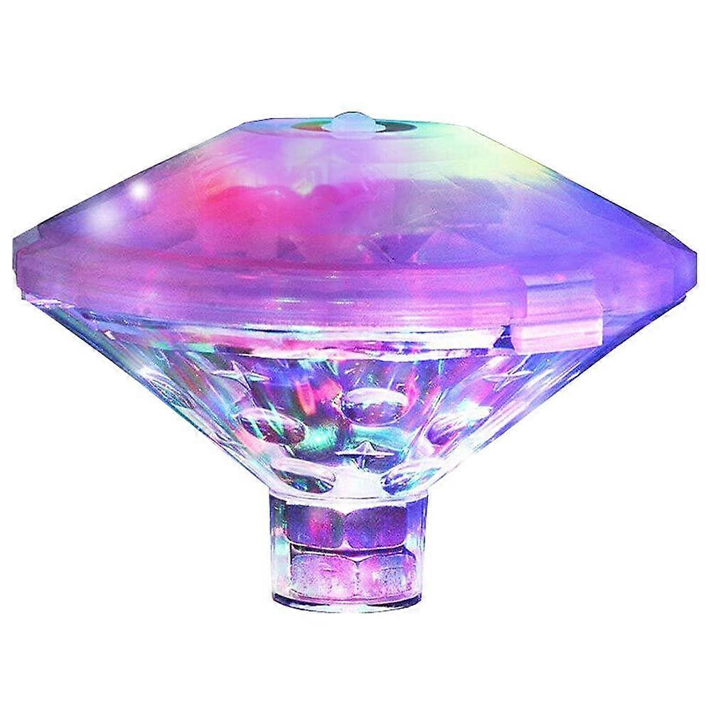 Floating Pool Led Tub Lights Lamp for Bath Disco Pond Swimming Pool Child Bath Toys, 7 Modes Assorted Color Battery Operated