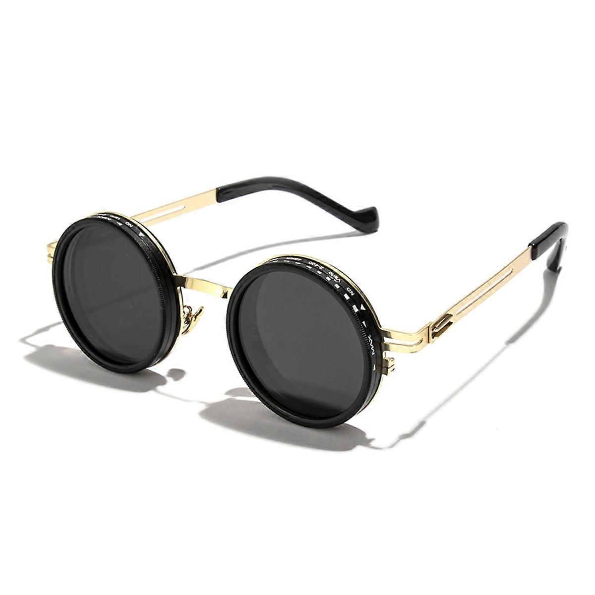 ND2-400 9 Level Adjustable Dimming Polarized Sunglasses Gold