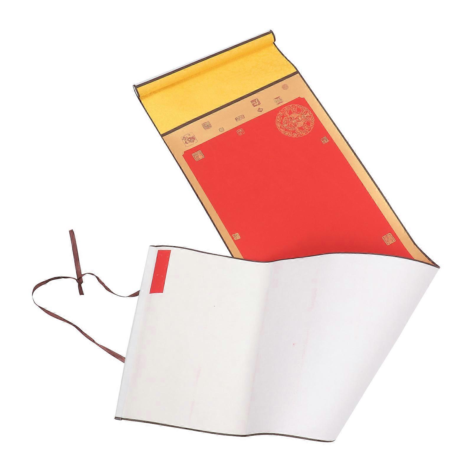 Artistic Paper Scroll for Office Decor Red Paper for Display 1Pack