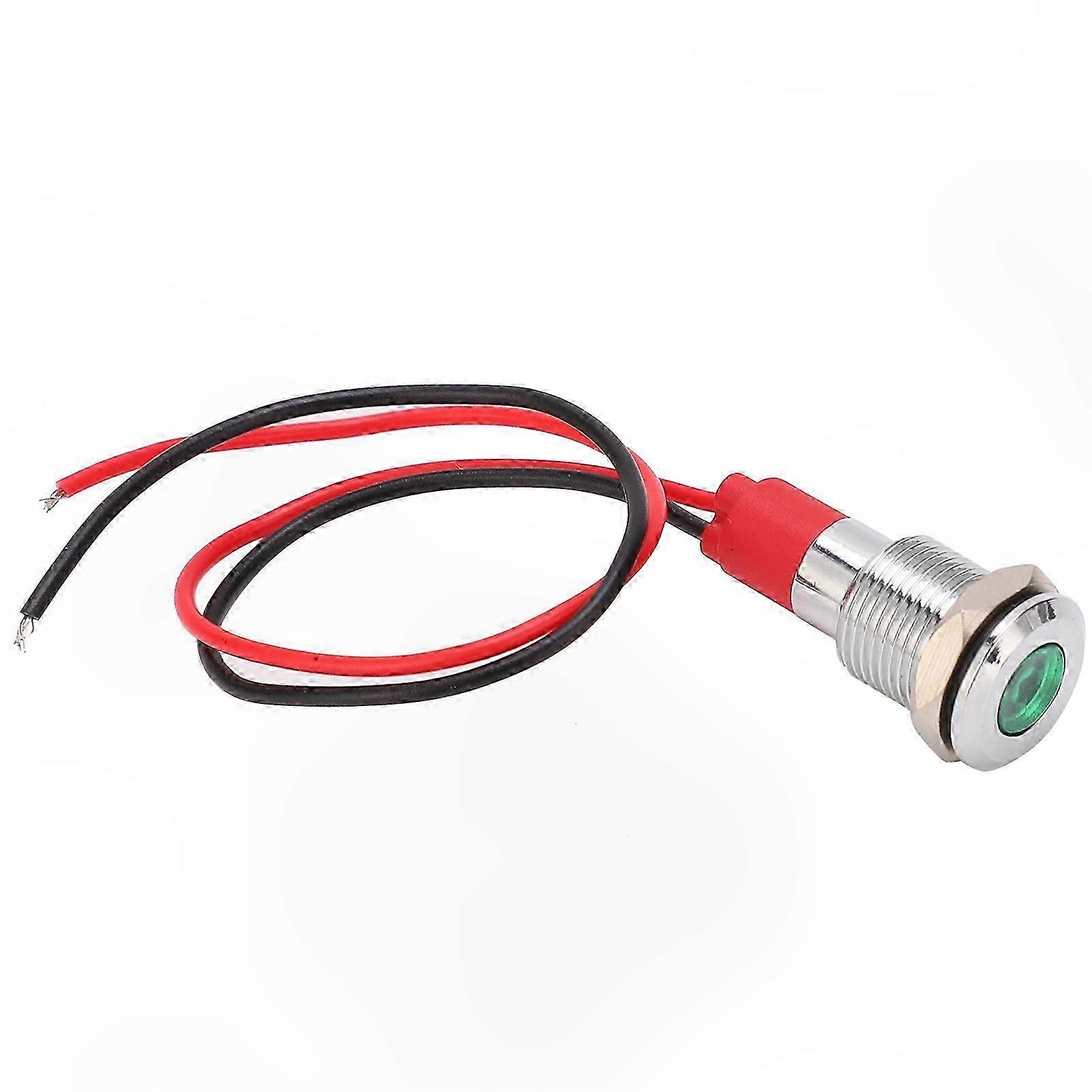 Waterproof LED Indicator Light for Industrial Control, 10mm 24V Corded Power Component