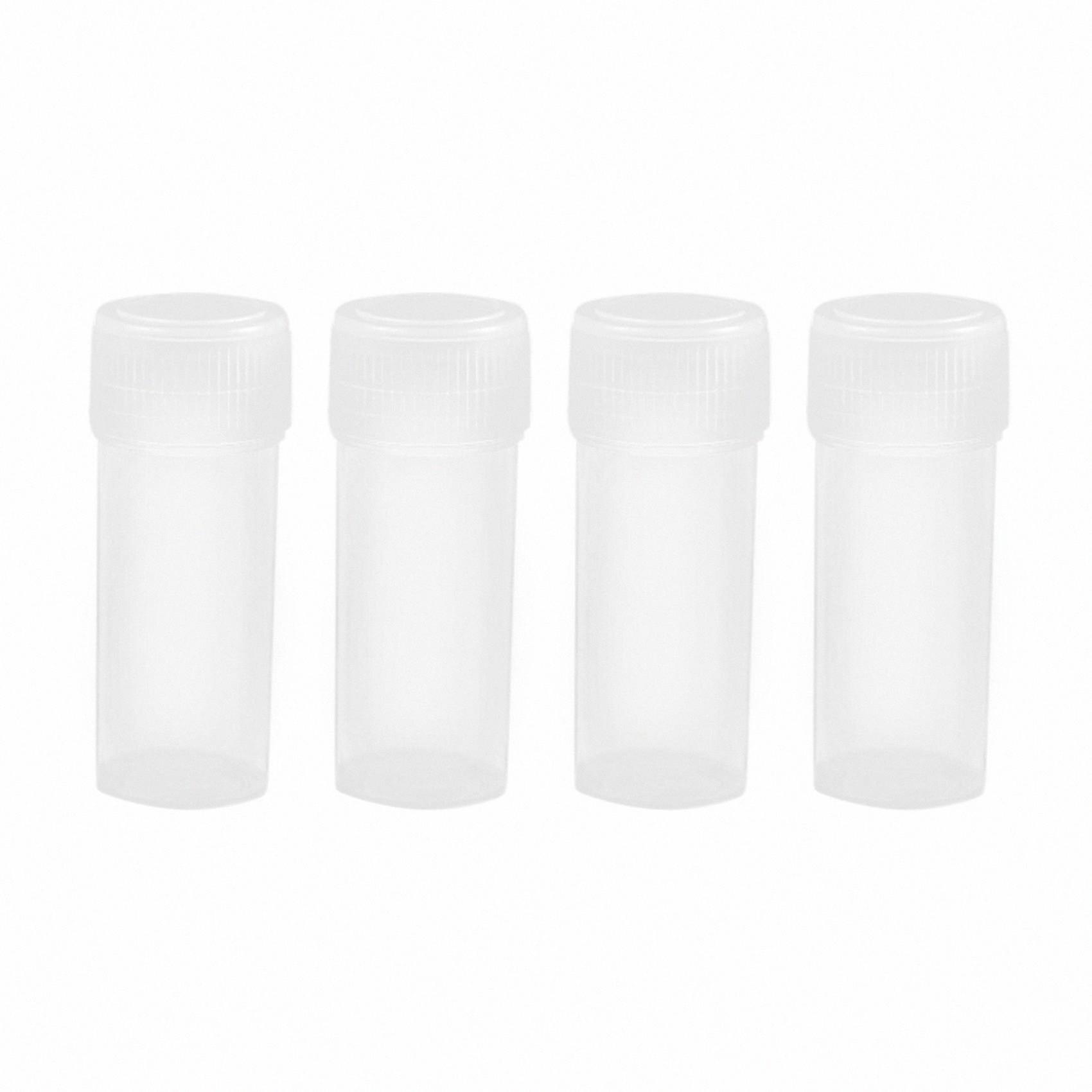 200 Pack 5ml Clear Plastic Mini Storage Vials for Small Items Organization