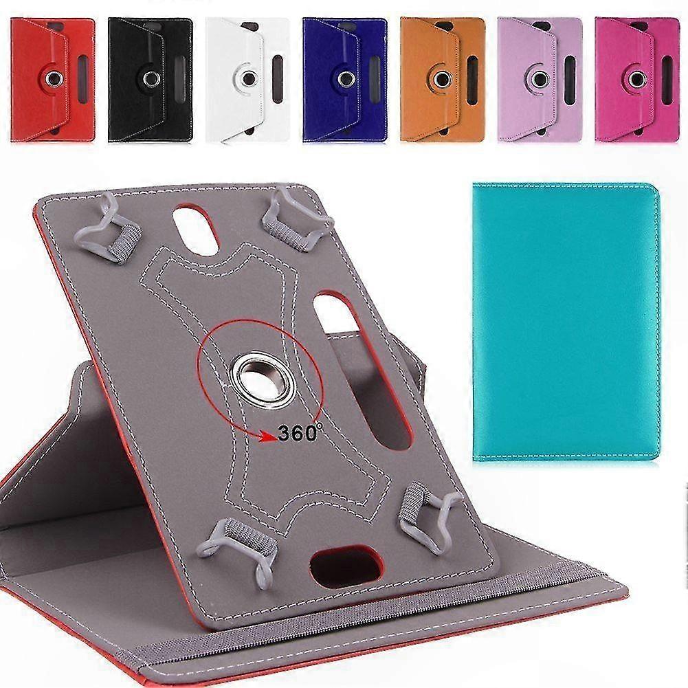 Universal 360° Rotating Stand Faux Leather Case for Tablets and PCs