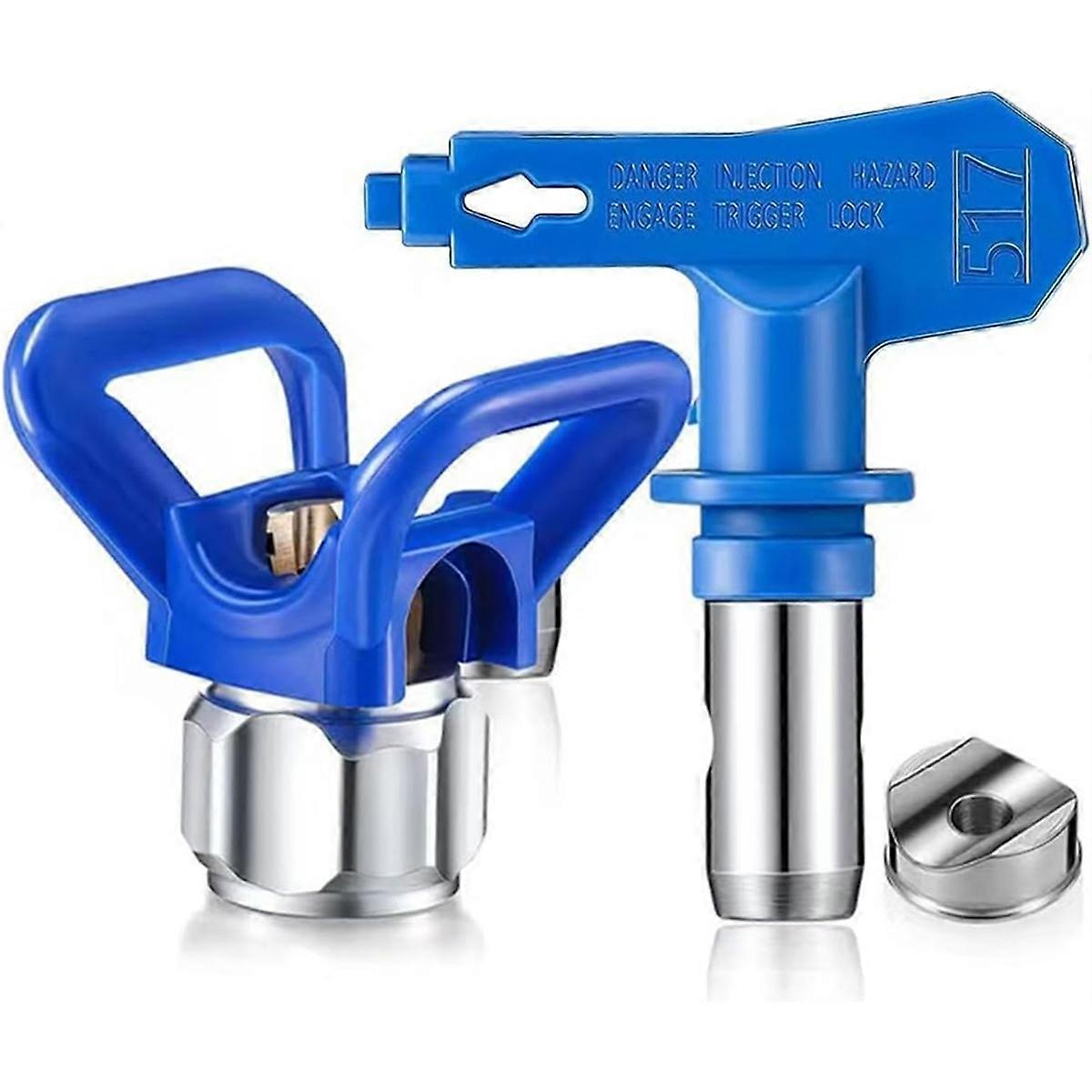 517 Airless Tip & Guard Combo for Standard Airless Paint for -Painting, Coating, Putty, Oil Paint, W