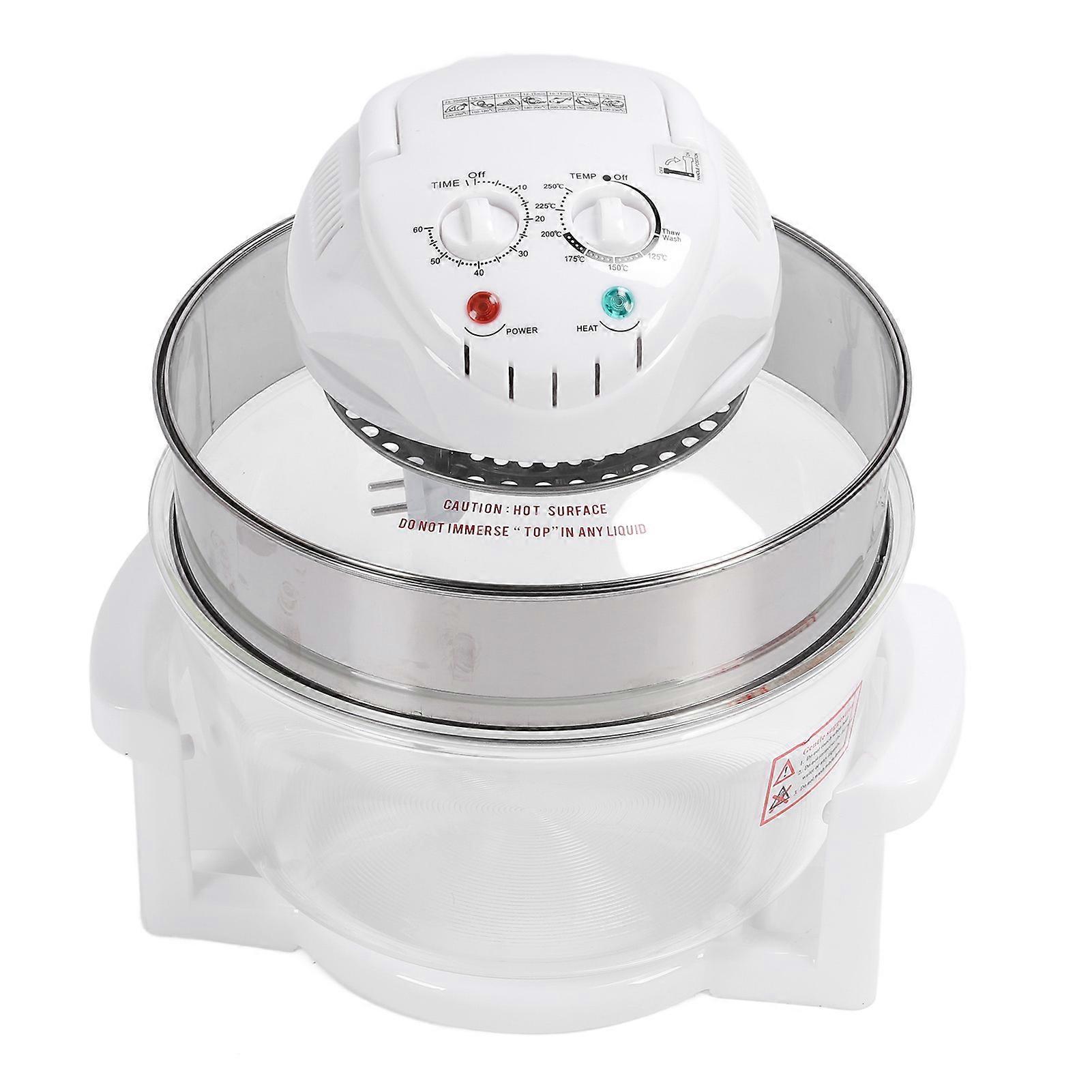 טיגון זכוכית 17L 360° תנור גלוי, 36x39 ס"מ, תקע האיחוד האירופי 1200W