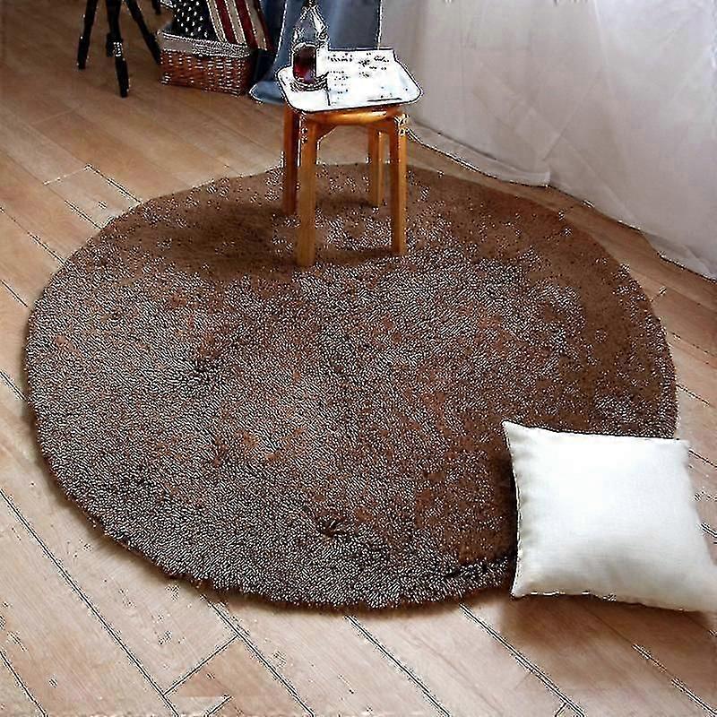 Round Bath Mat Non-slip Shaggy Carpet, Microfiber Shaggy Carpet, Super Absorbent Mats, Machine Washable Bedside Plush Floor Mat, 60 Cm