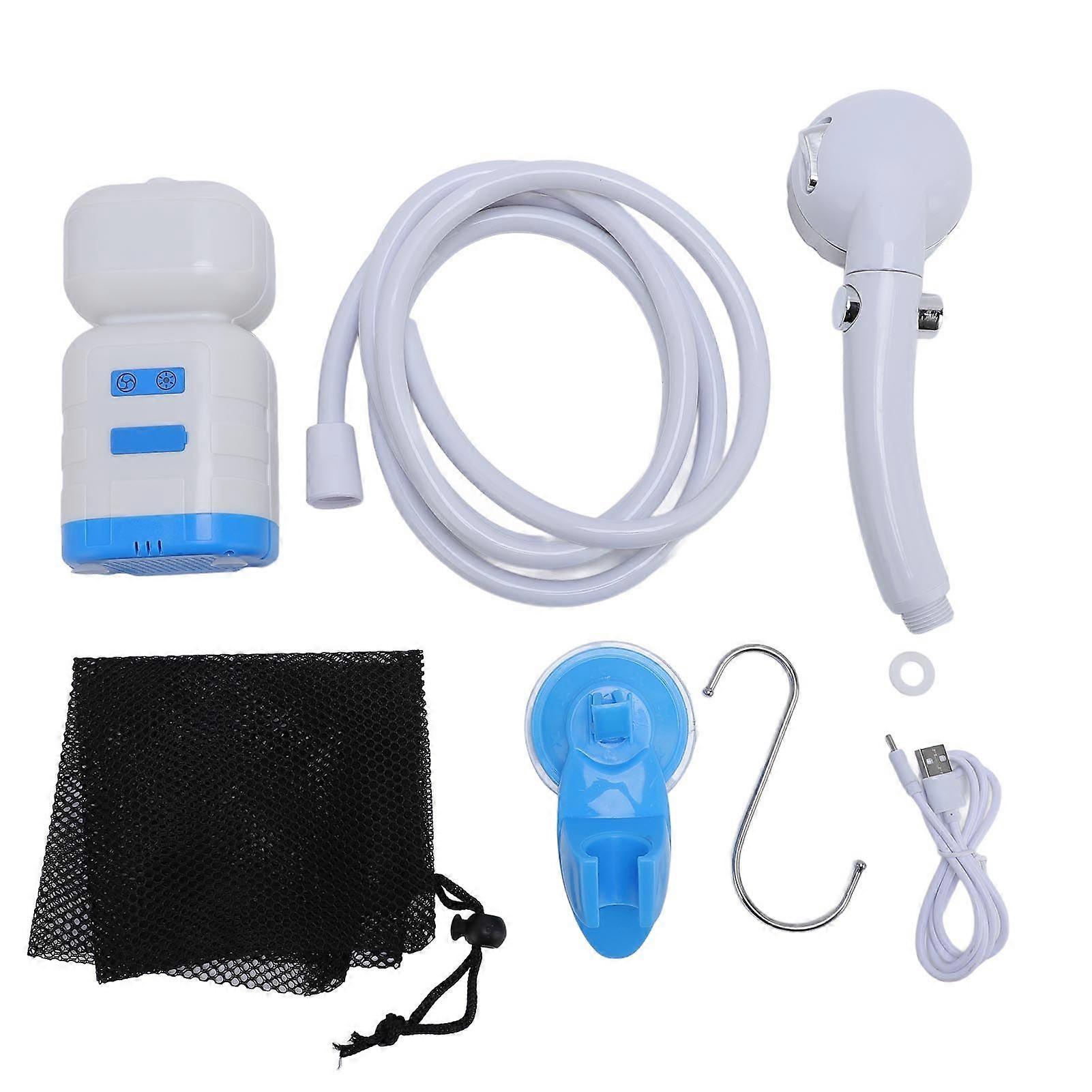 Portable Camping Shower Rechargeable Adjustable Mode Multipurpose 8000mAh Battery for Camping Outdoor Pet