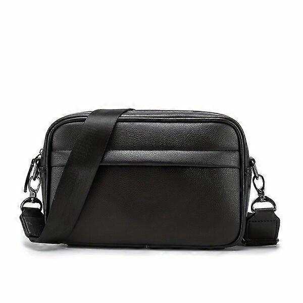 Men's handbag, square design, comfortable shoulder strap and multiple compartments