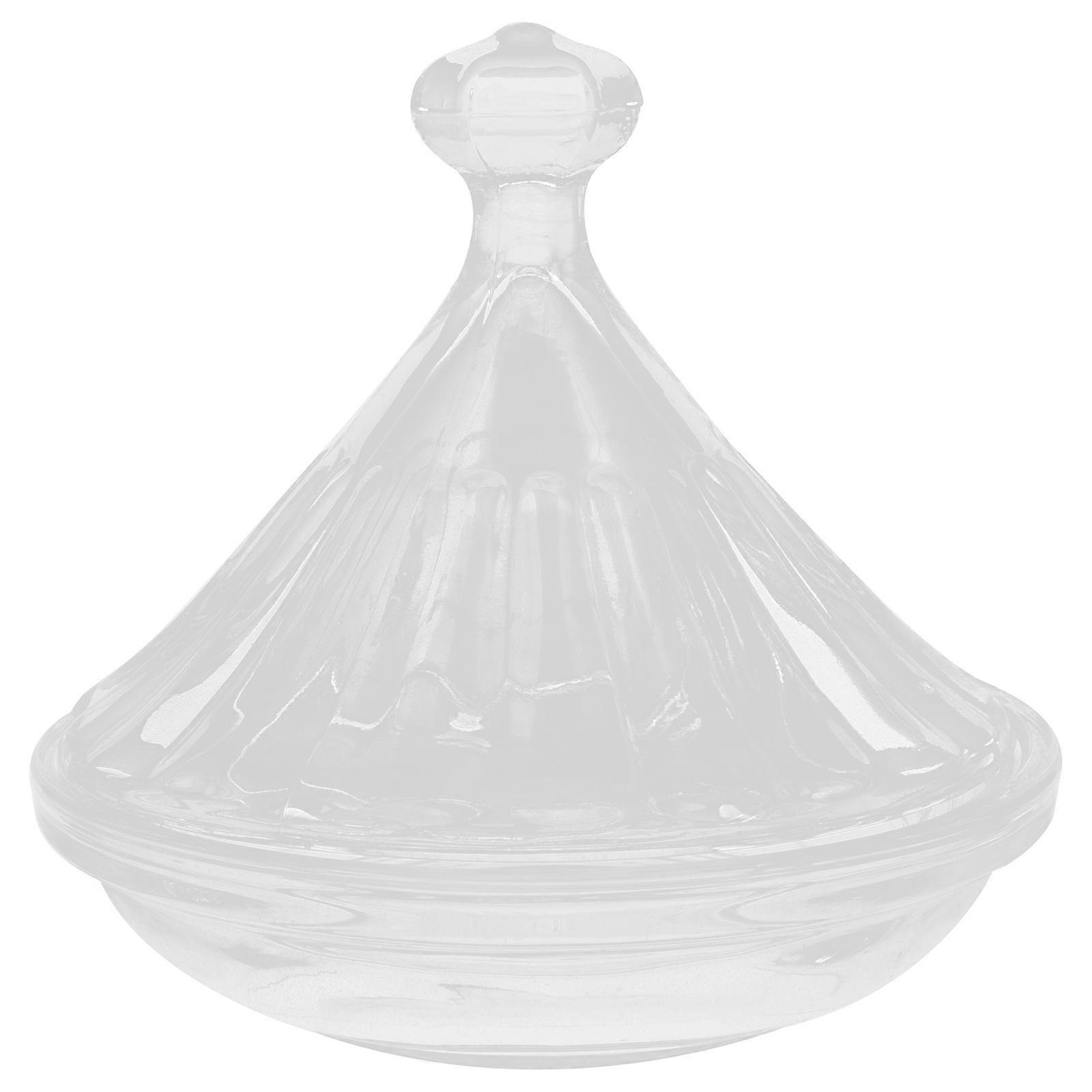 Candy Dish with Lid Glass Candy Bowl for Storage Use Elegant Transparent Container