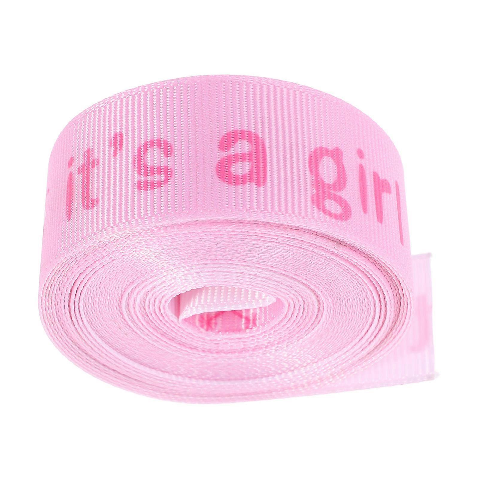 Pink Craft Ribbon for Shower Decor and Present Wrapping Made of Polyester