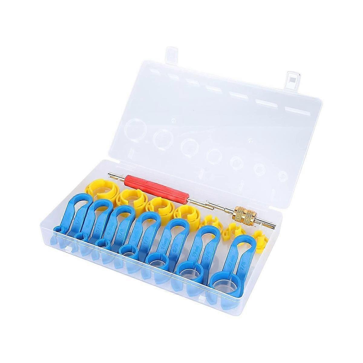 16Pcs Car AC Disconnect Tool Set Auto Fuel Quick Removal Tool Fuel Angled Disconnect Tools