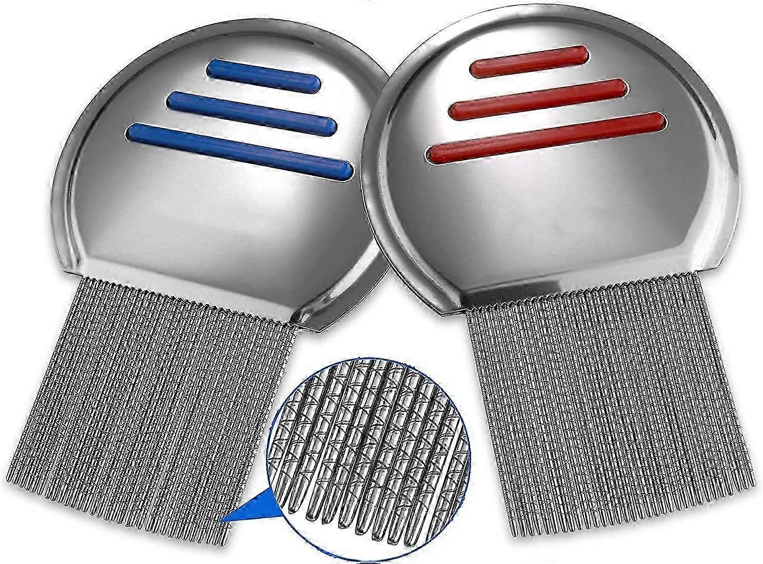 Vashoy Peigne à poux en acier inoxydable Peignes professionnels contre les poux et traitement des po