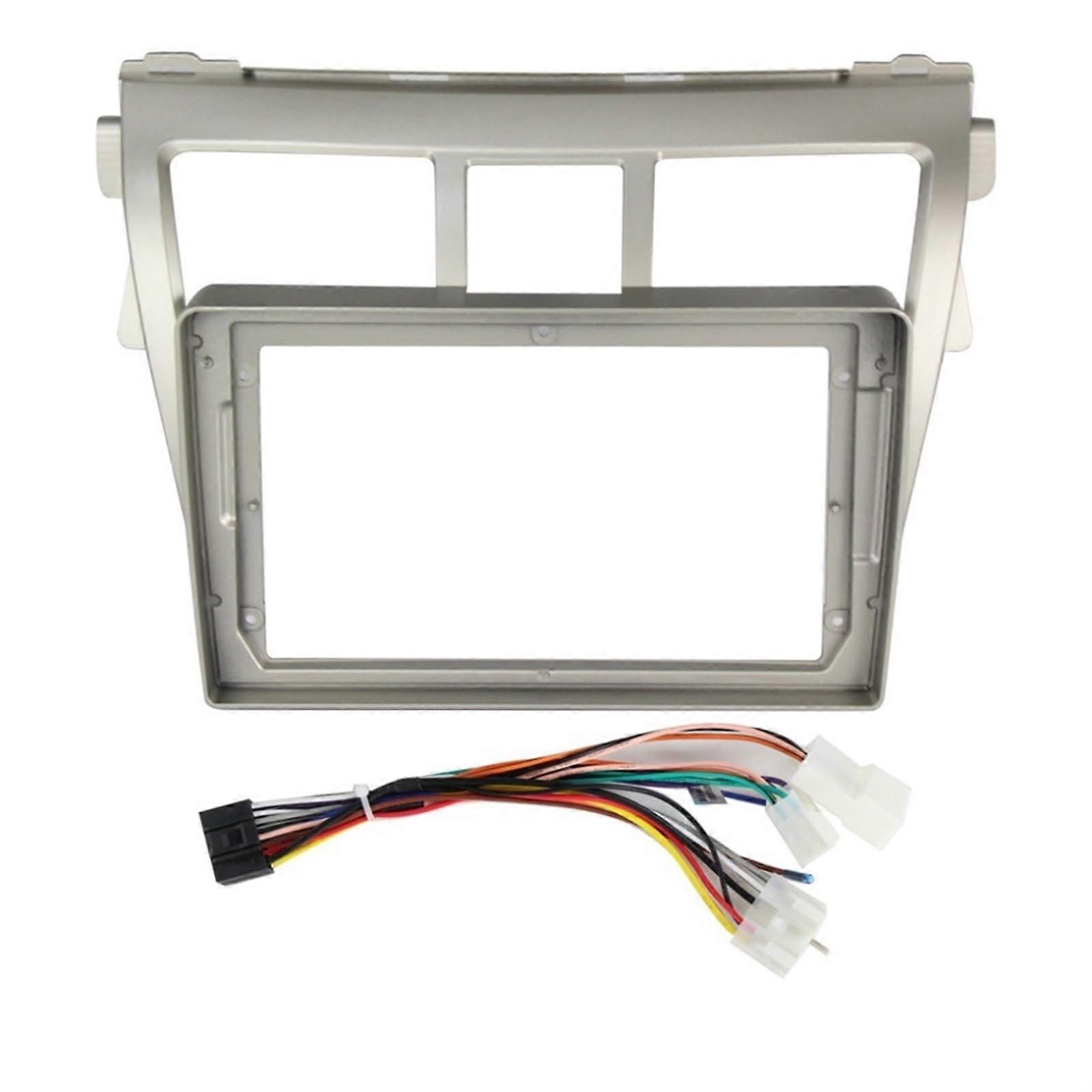 Android Radio Car DVD Player, Toyota Vios 20072012 Frame Fascia, Video Panel Trim, Power Wire, Central Controls