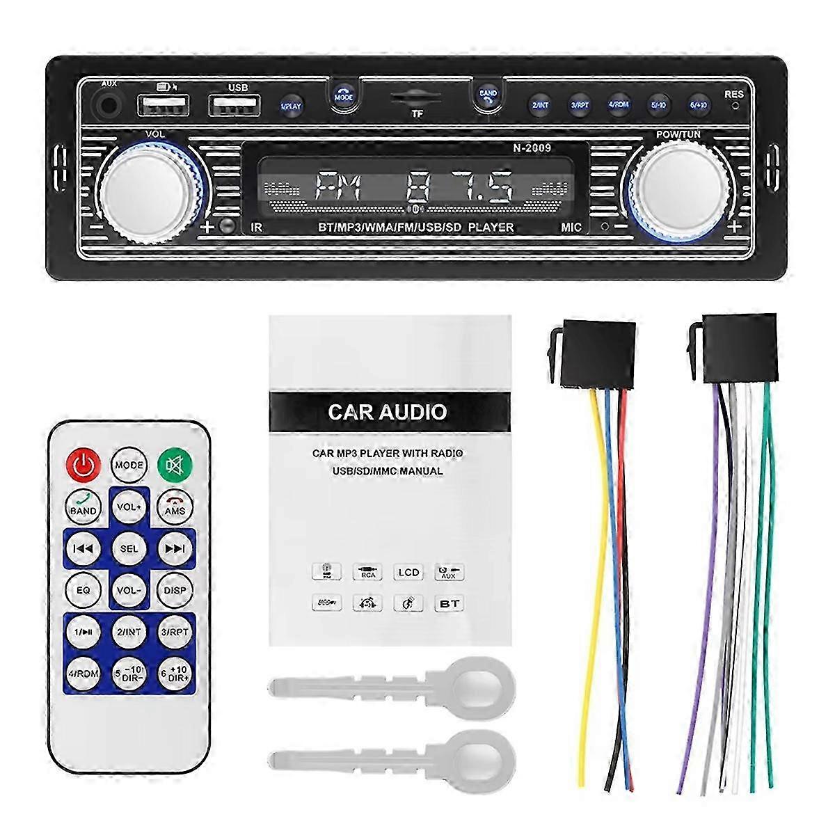 MP3 Player with USB, AUX, Bluetooth & Radio Stereo Functionality - Compatible with Autoradio Elect Remote Control