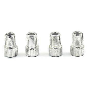 Adapter zaworu rowerowego ze stopu aluminium - przekształca francuski zawór w standardowe, złote akcesorium
