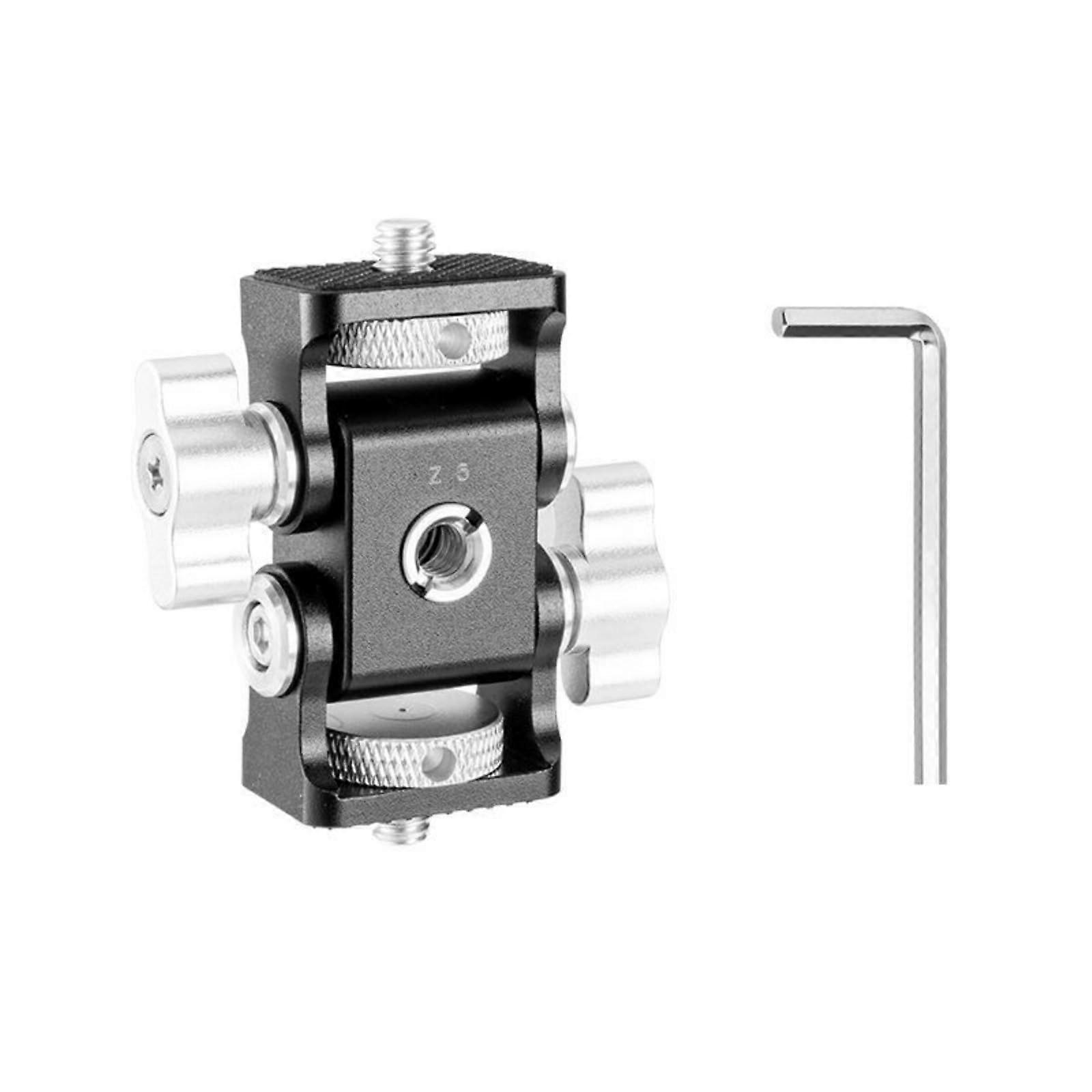 Gimbals Stand TwoHead Aluminum Alloy For Cameras And Accessories 180Degree Tilt 360Degree Swivel Monitor Holder