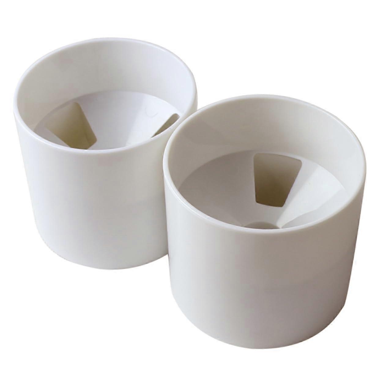 White Plastic Golf Putting Cups Flag Support, Home Backyard Practice, Lawn Golf Training Accessory, Putting Cup Flags