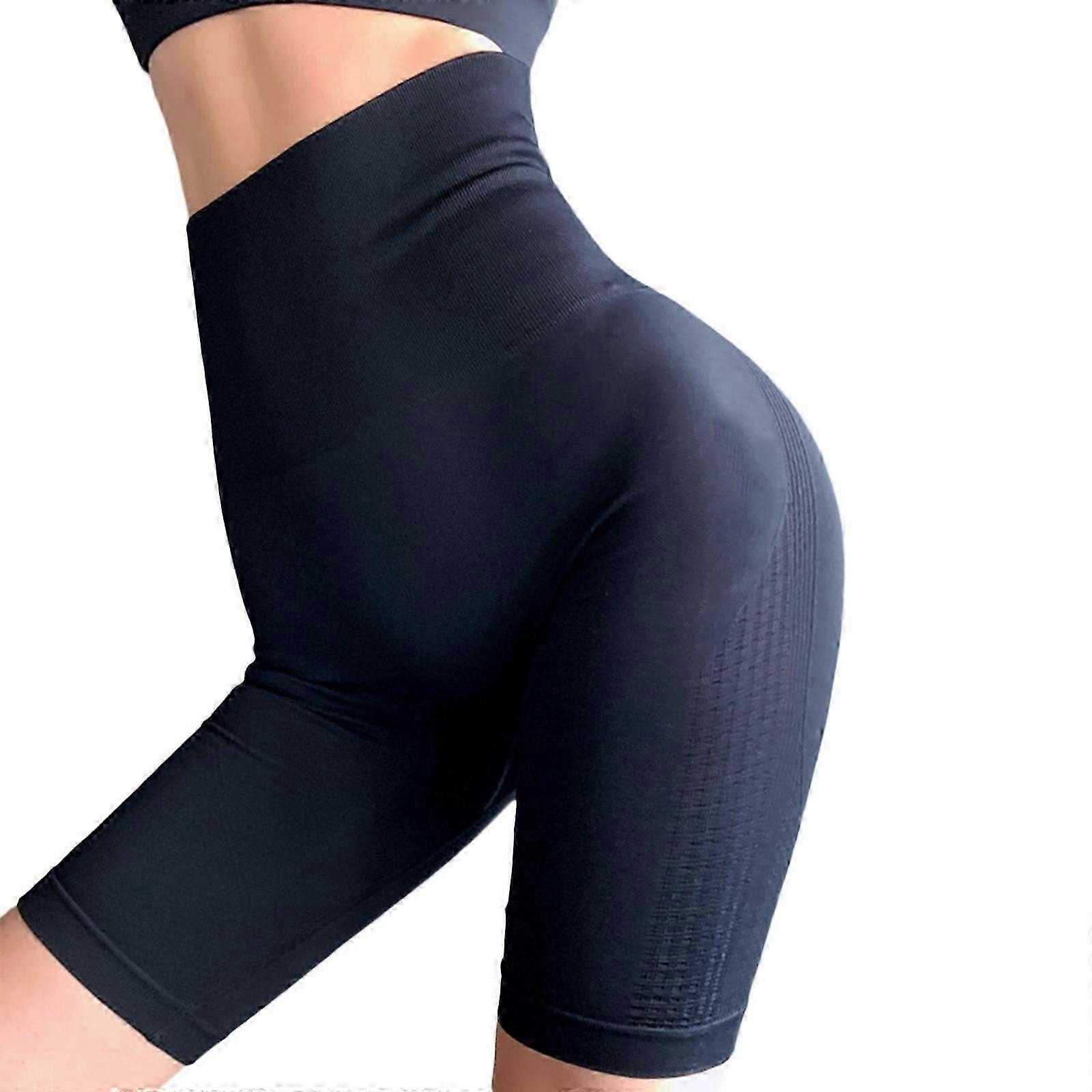 hip lifting running shorts high waist yoga pants elastic