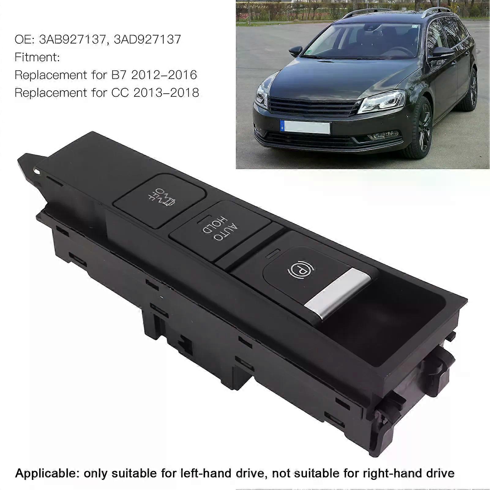 2025 New Car Parking Brake Auto Hold Switch 3AB927137 Handbrake Switch Button Replacement for B7 CC 20122018