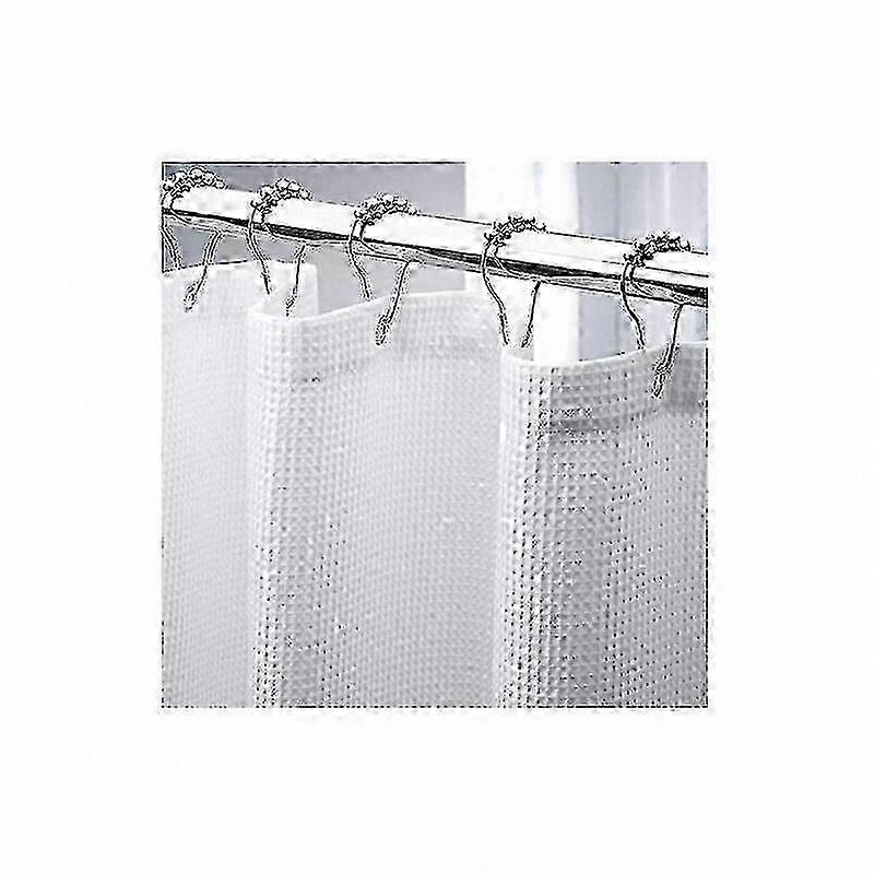 Extra Large 180x210cm Shower Curtain, Durable Waffle Weave Fabric for Bathroom Use