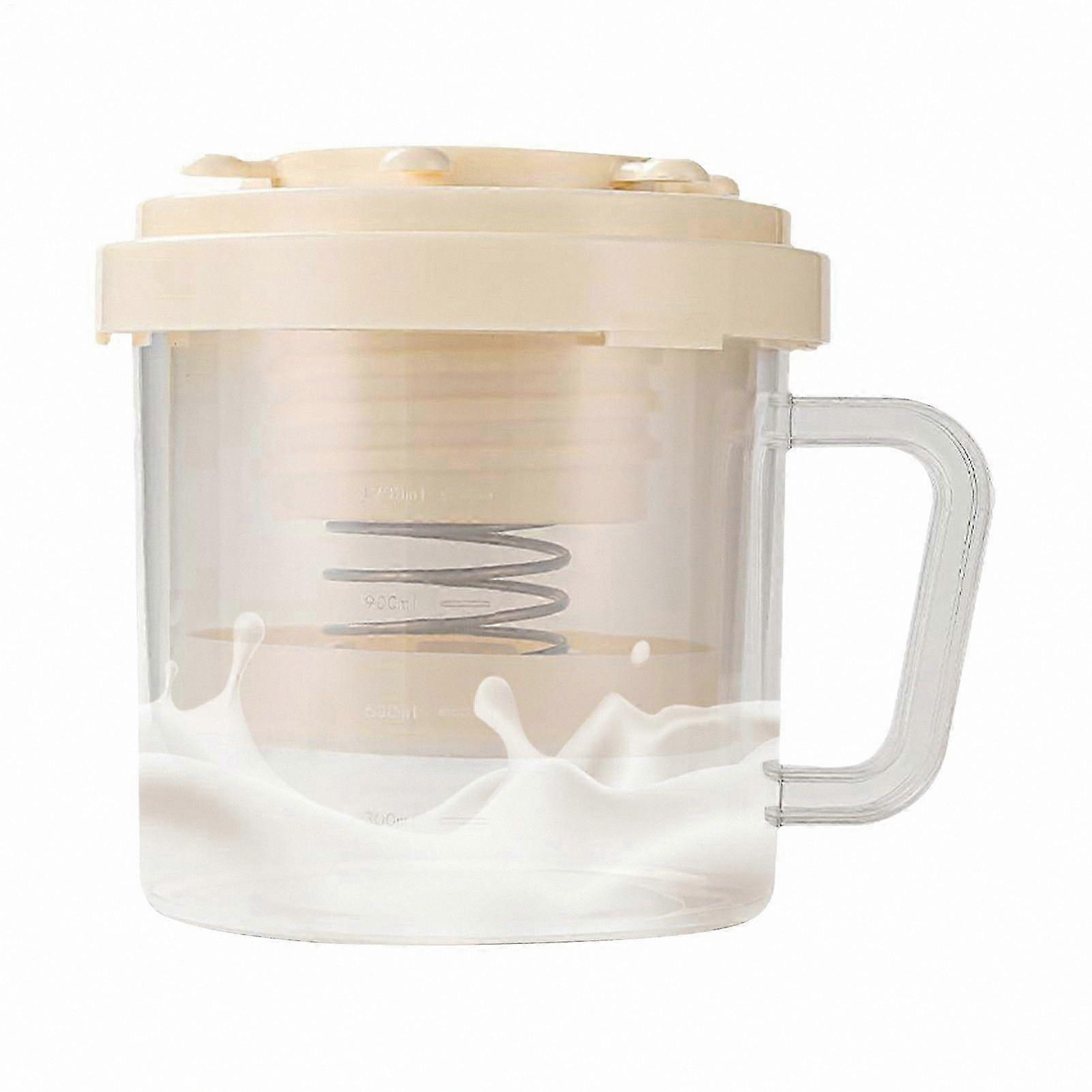 Fine Mesh Strainer for Cheese, Yogurt, and Juice Filtering, Beige Separator for Homemade Coffee, Soup, and Whey Processing