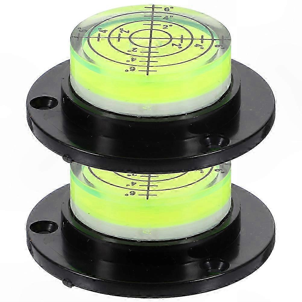 Circular Leveling Tool for Camper, 2-Pack Universal Horizontal Bubble Level for DIY Projects
