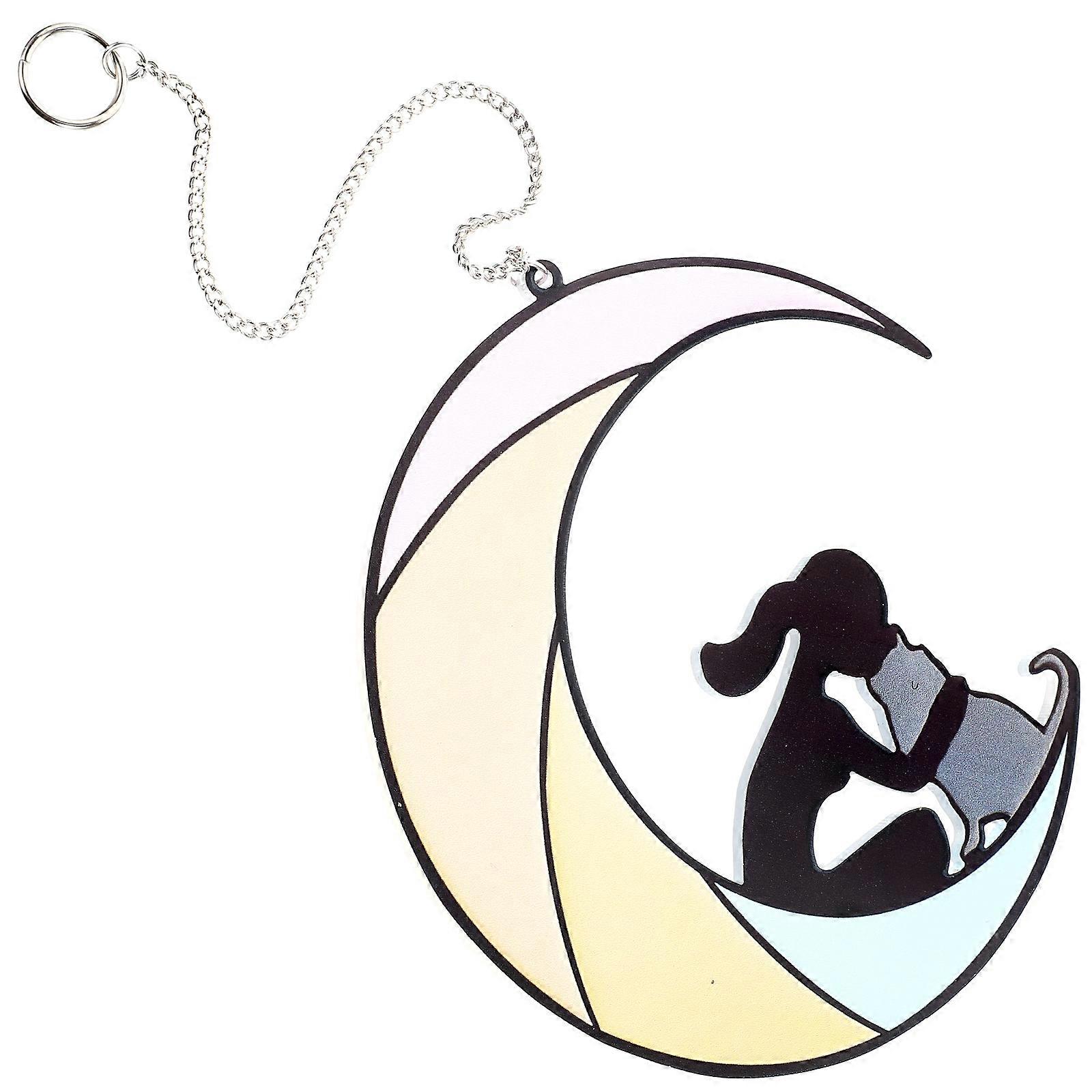 Multi Moon Hanging Ornament for Window Decor 1 Piece