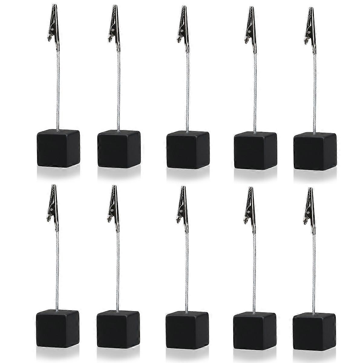Note Clip Paper Holder for Clipping Photos 10Pcs Black Set