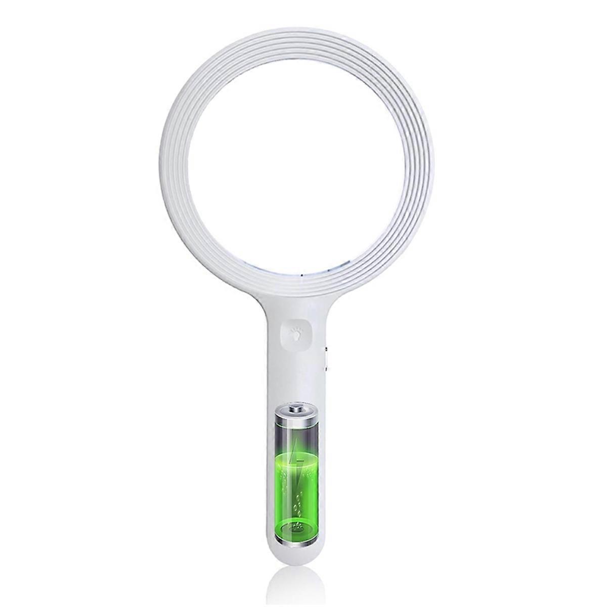 Magnifying Glass Light - 12 LED Handheld Reading 3 Lighting Modes,