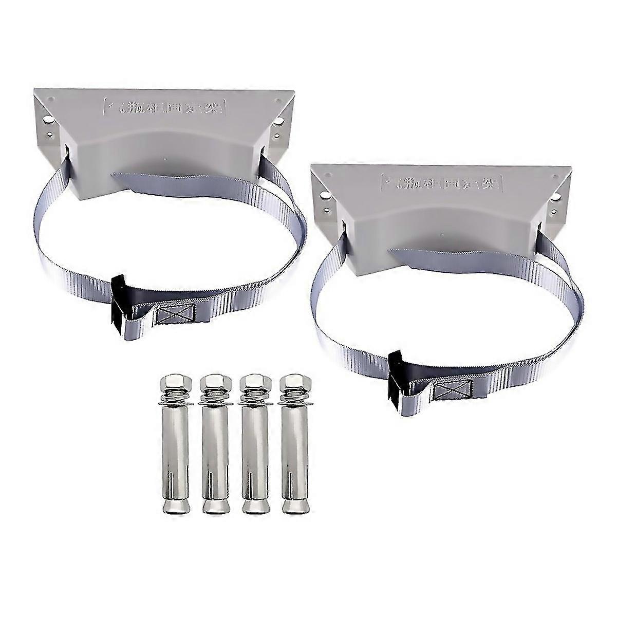 For 2pcs Propane Tank Holder Cylinder Wall Mounted Bracketb