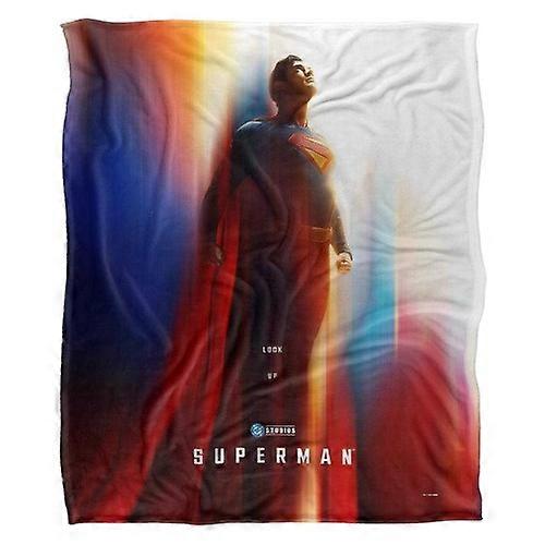 Superman Lookup Silky Poster Supersoft Blanket