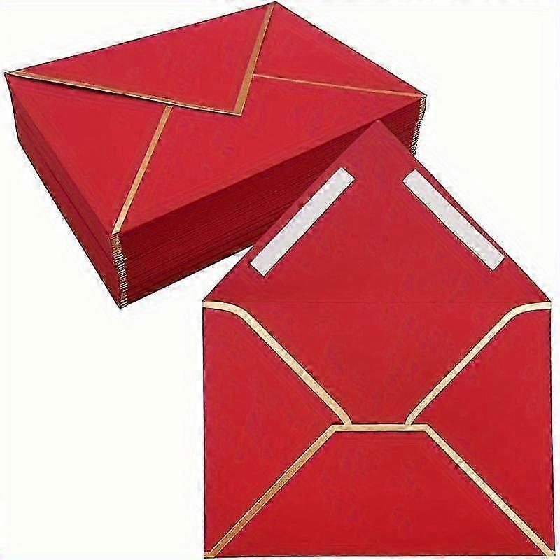 50 Pack 4x6 Envelopes Self Seal, Red 4x6 Envelopes for Invitations with Self-Adhesive A6 Envelopes Self Seal for Weddings, Greeting Cards Mailing 2025