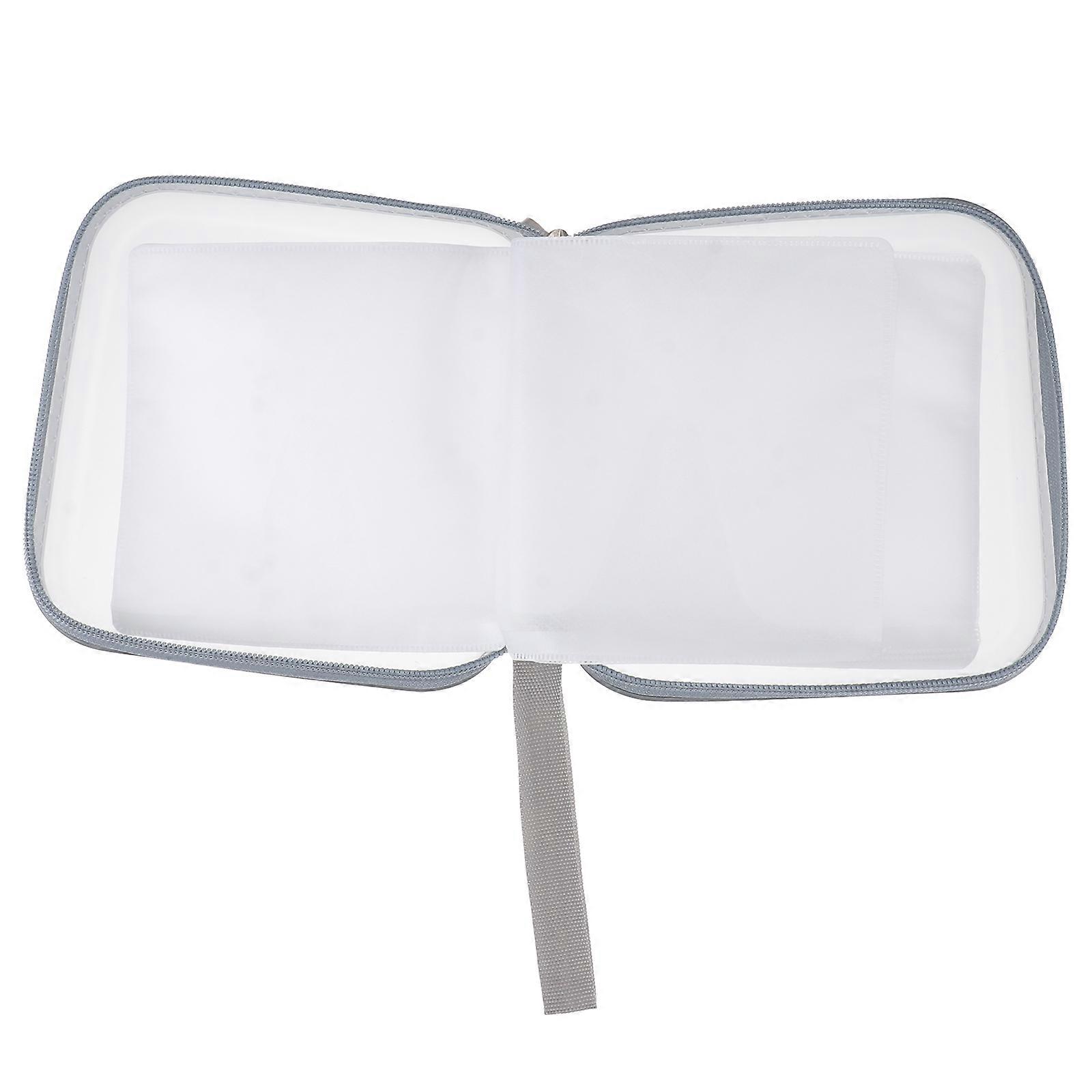 Plastic Cd Storage Case Transparent for Storage 40 Disc Wallet Organizer