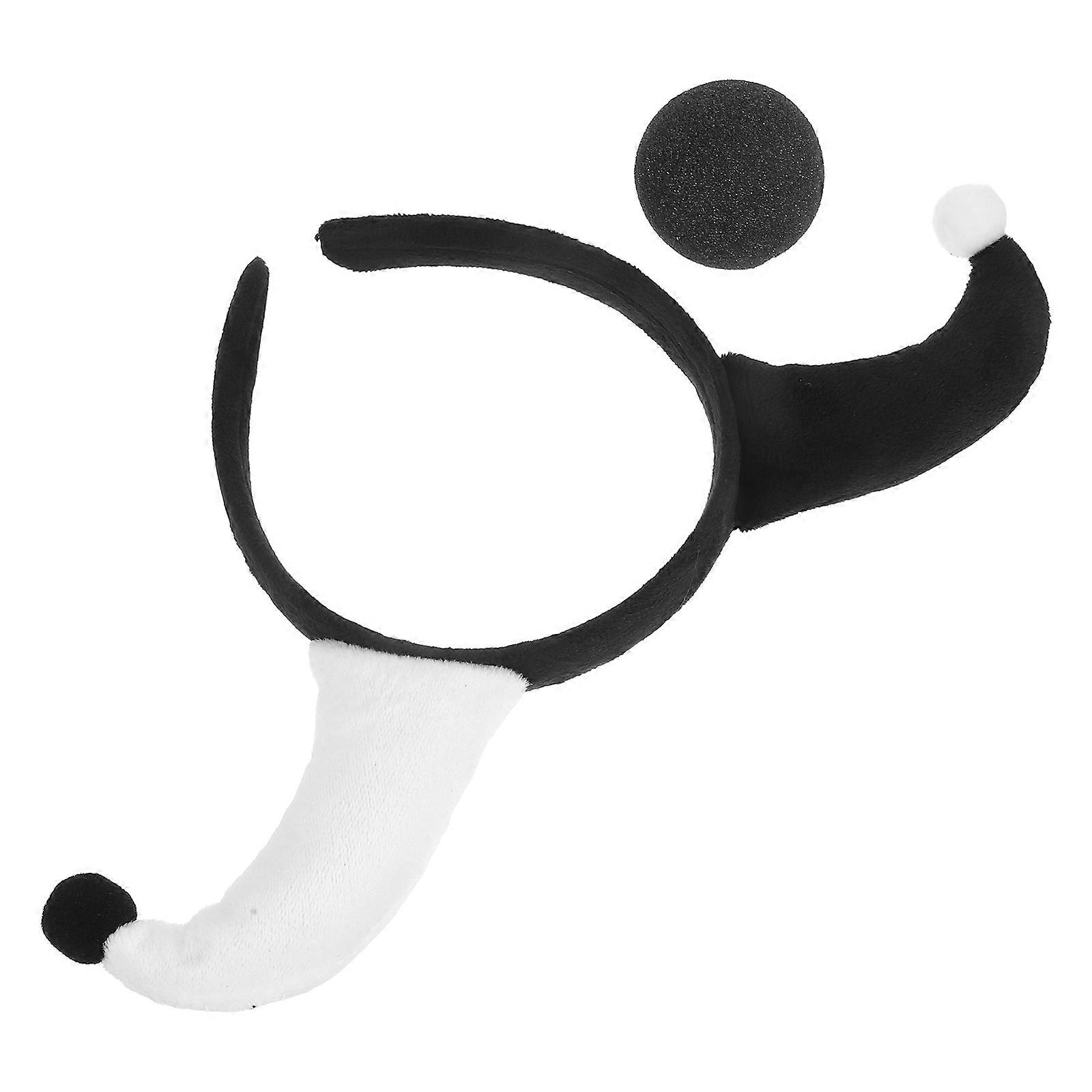 Clown Nose and Headband for Halloween Carnival Costume 2Sets